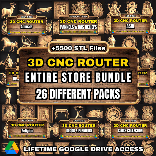 Entire Store 3D CNC Router Bundle